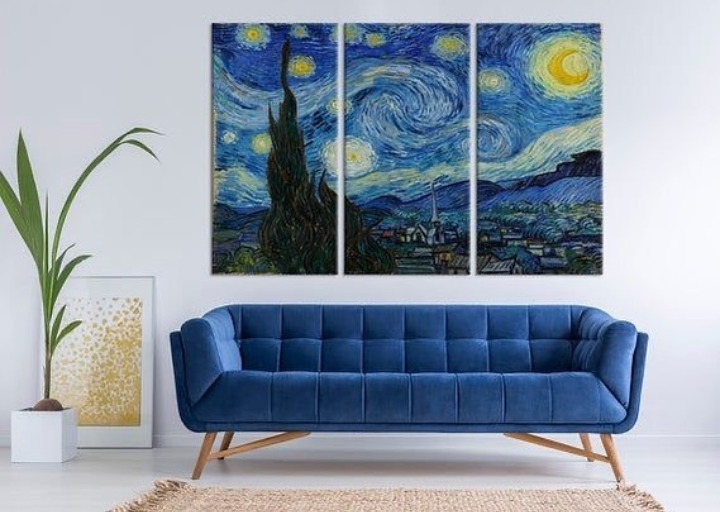 THE STARRY NIGHT ART – 3 PANEL SET