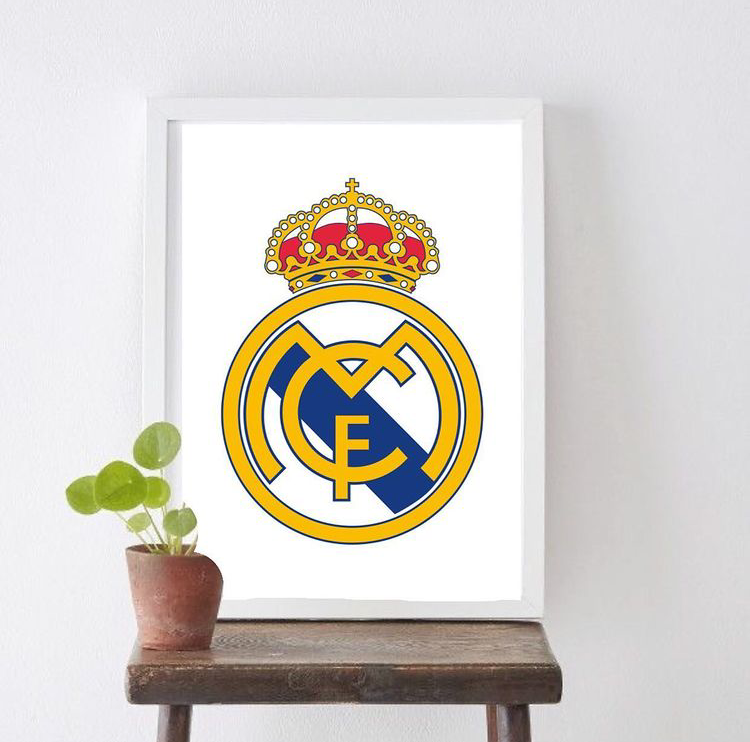 REAL MADRID C.F. LOGO – SINGLE WALL ART
