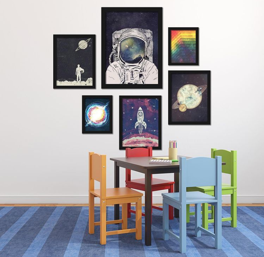 SPACE WALL HANGING – 6 PANEL SET