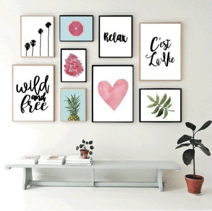 RELAX WILD AND FREE QUOTES – 9 PANEL SET