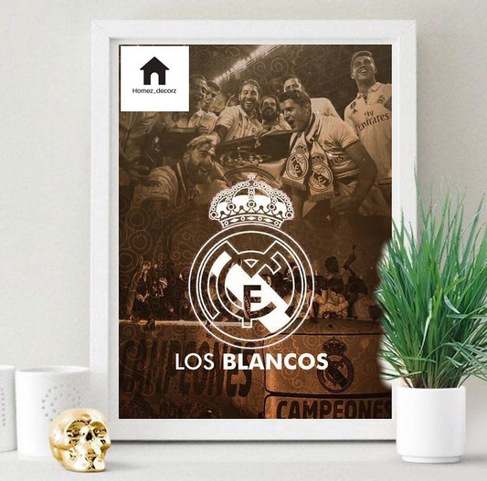 LOS BLANCOS TEAM WALL ART – SINGLE WALL ART