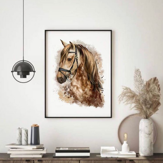 HORSE HAND PAINTING – HAND PAINTING WALL ART