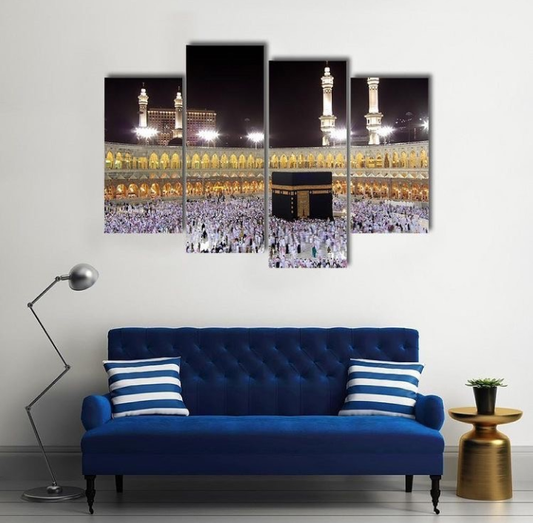 KABBA SHARIF – 4 PANEL SET – ISLAMIC WALL ART