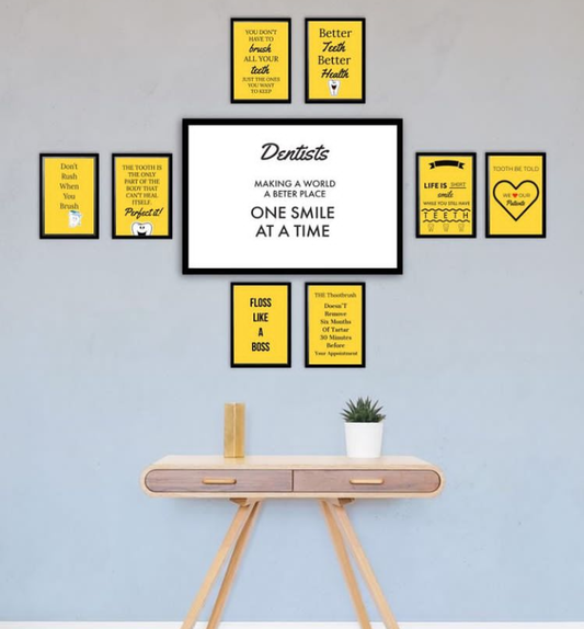 QUOTES IN YELLOW COLOR – 9 PANEL SET