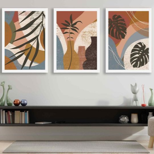 BOHO TROPICAL ART – 3 PANEL SET