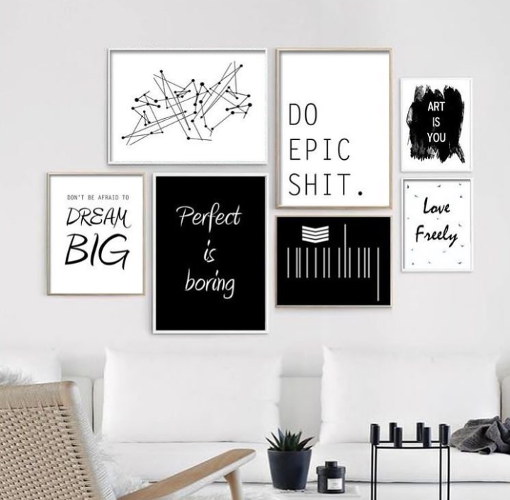 DO EPIC SHIT – 7 PANEL SET – QUOTES WALL ART