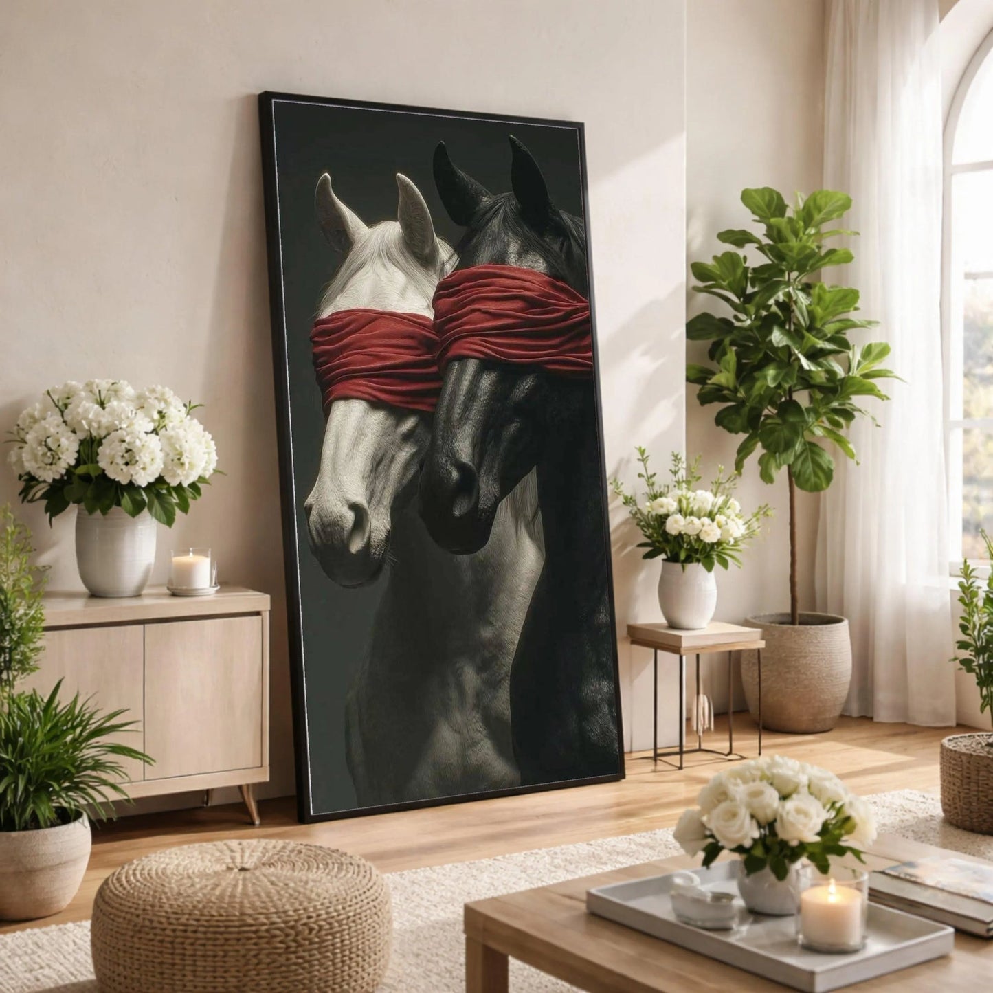 Blindfold Horse Wall art