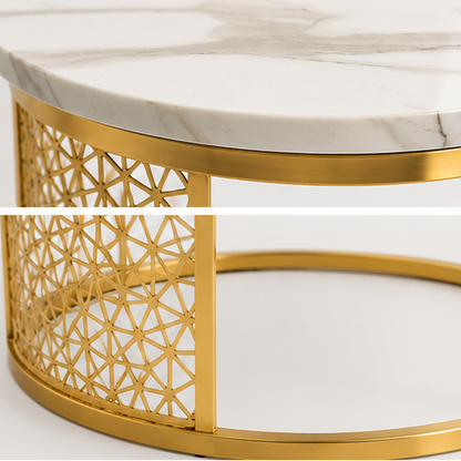Luxury Gold Accent Side Table