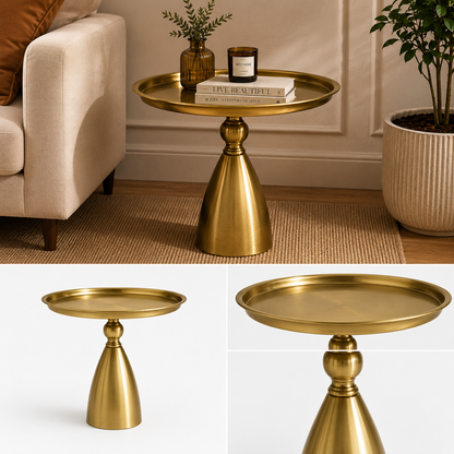 Halo Gold Tray Table