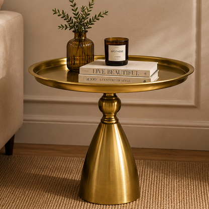 Halo Gold Tray Table