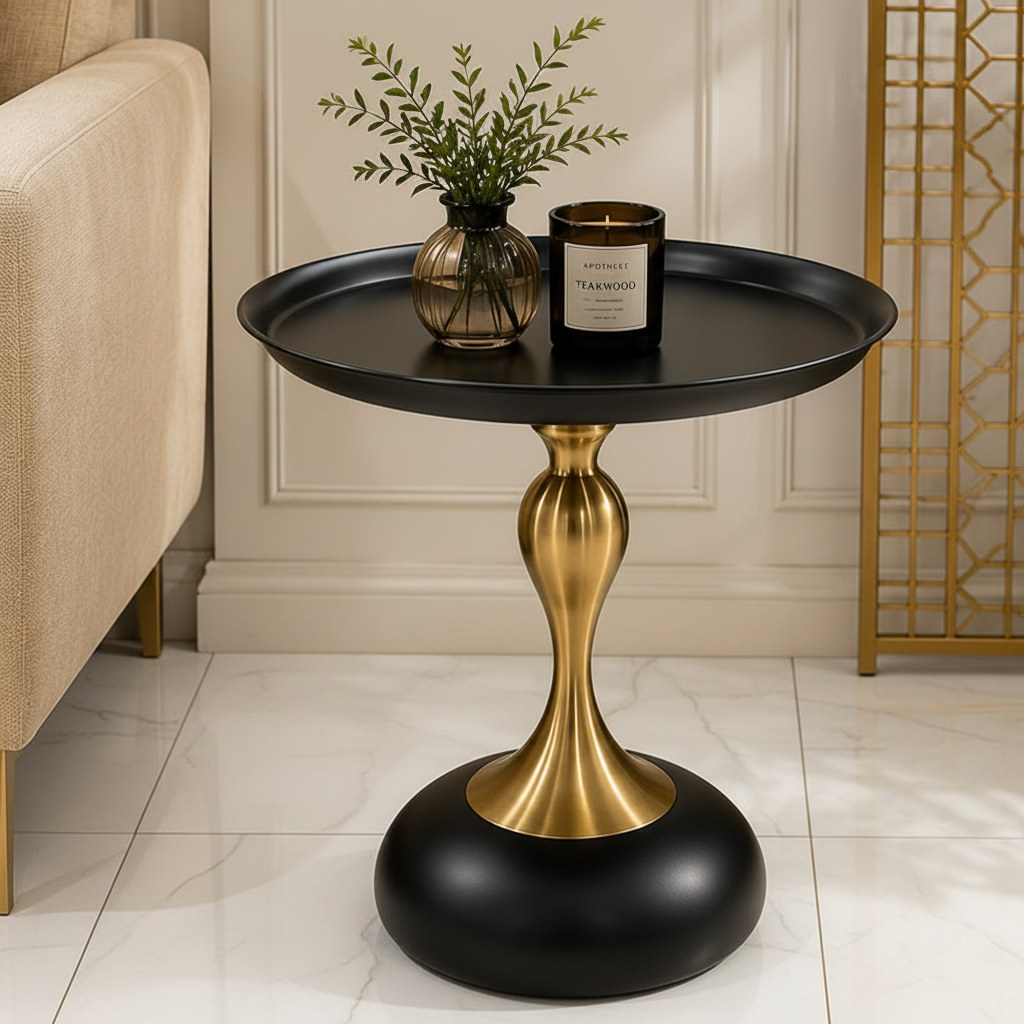 Noir Crest Tray Table