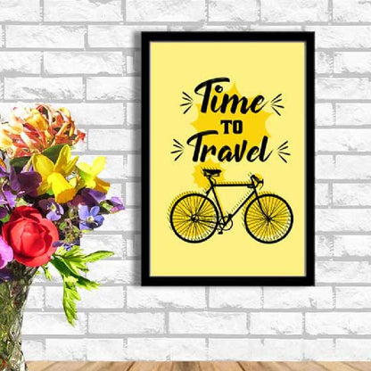 TIME TO TRAVEL – MOTIVATIONAL QUOTE – QUOTES WALL ART