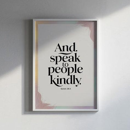 Beautiful Speech: Quran 28:83