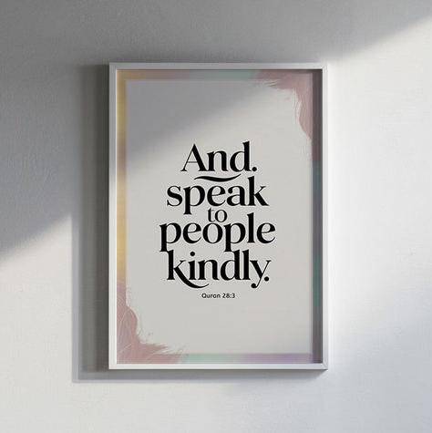 Beautiful Speech: Quran 28:83