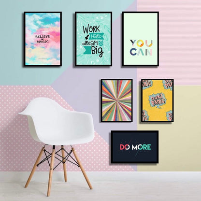 QUOTE WALL DECOR SETUP – 6 PANEL SET – QUOTE WALL ART