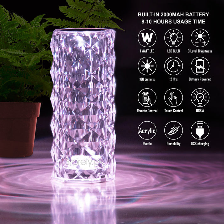 Lamp Rechargeable Daimond style