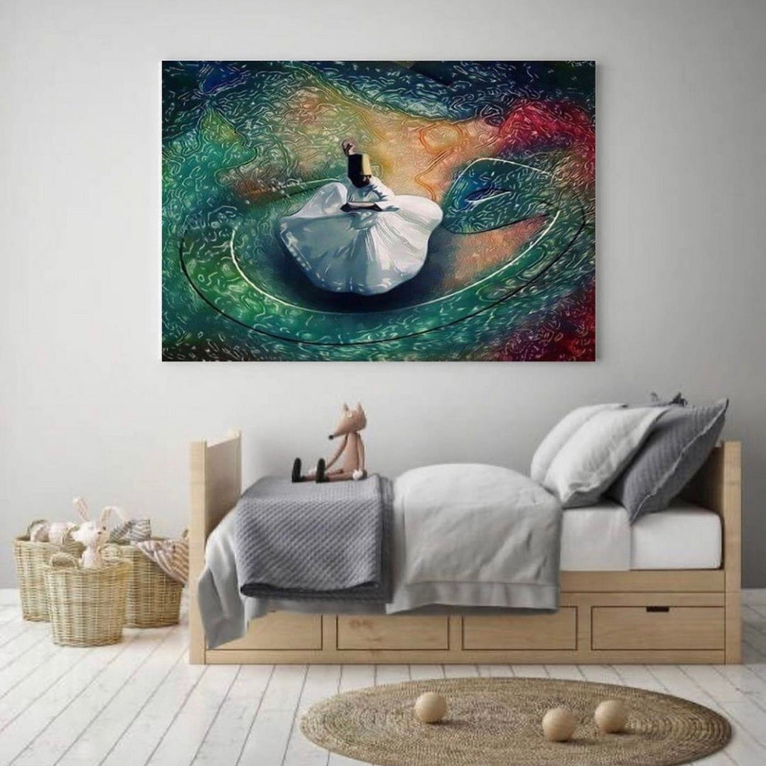 SUFI DERVISH ART – SINGLE WALL ART – SUFISIM WALL ART