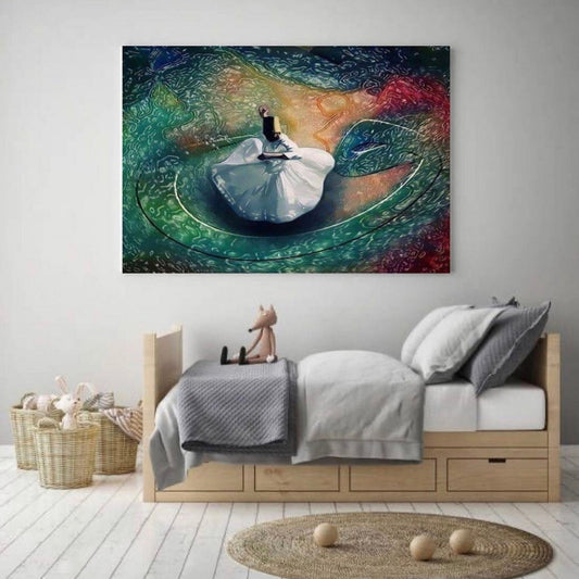 SUFI DERVISH ART 01 – SINGLE WALL ART – SUFISIM WALL ART