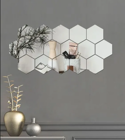 HEXA Mirror Wall Art