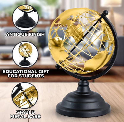Metal Globe Golden