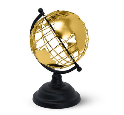 Metal Globe Golden