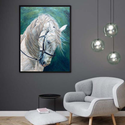 WHITE HORSE WALL DECOR – ANIMAL WALL ART