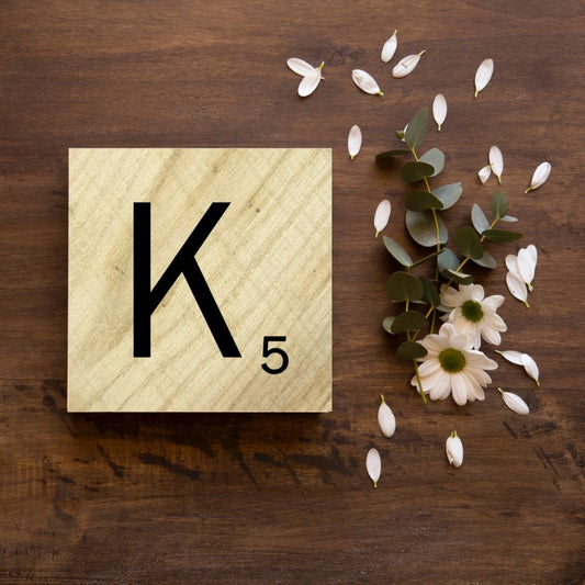 SCRABBLE LETTER “K“