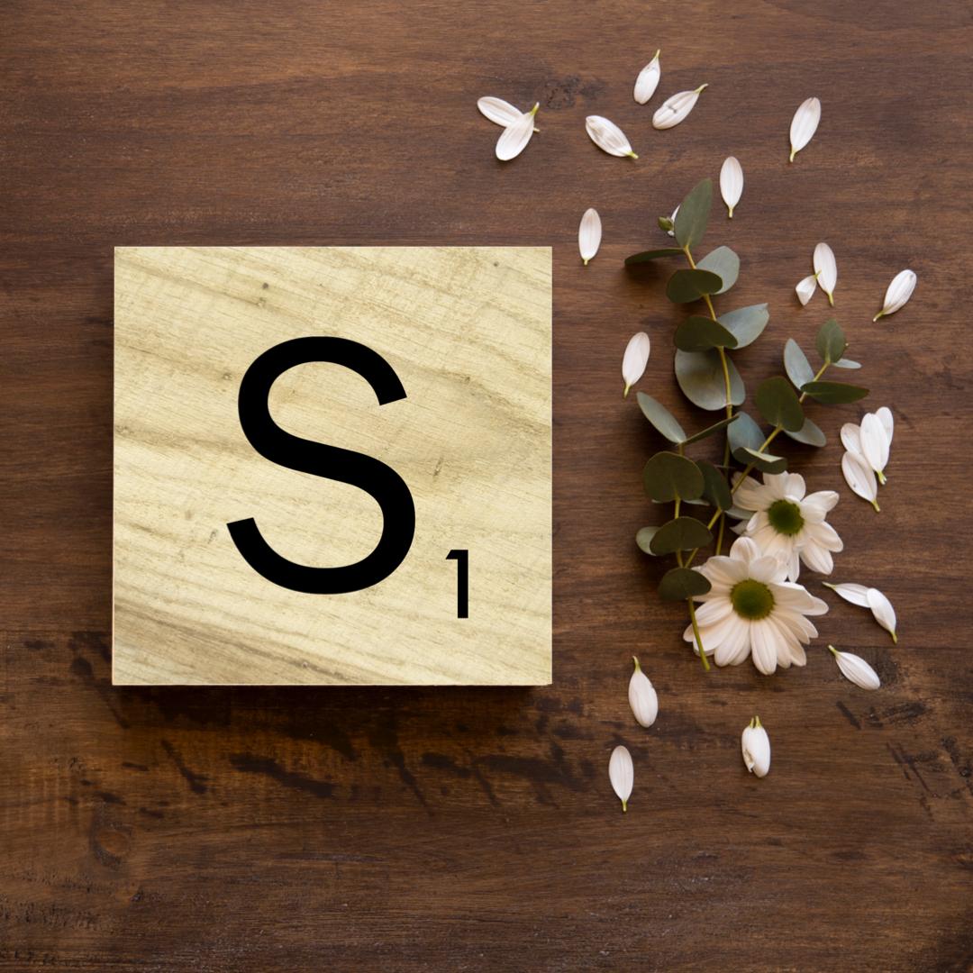 SCRABBLE LETTER “S”