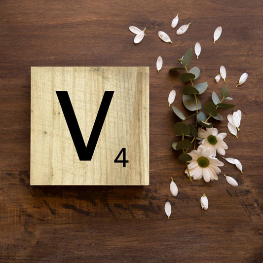 SCRABBLE LETTER “V”