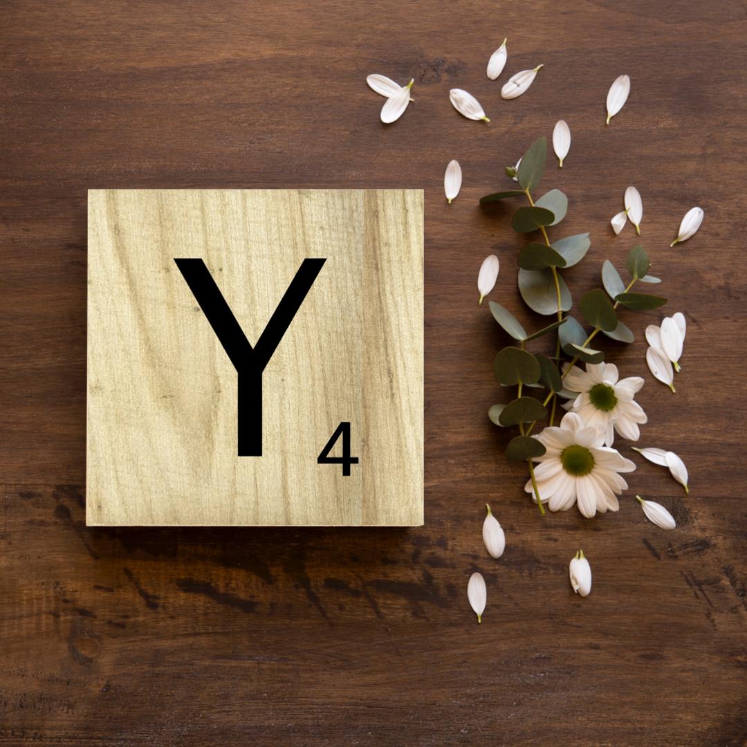 SCRABBLE LETTER “Y”