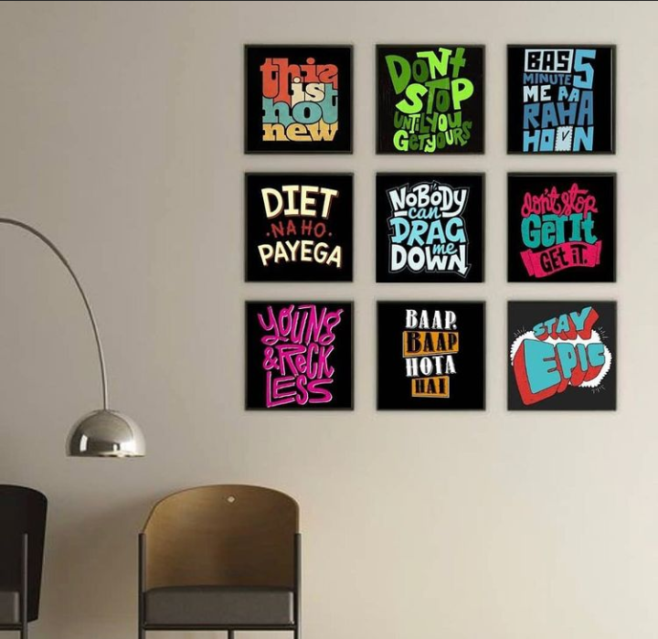 QUOTES IN CARTOON STYLE – 9 PANEL SET