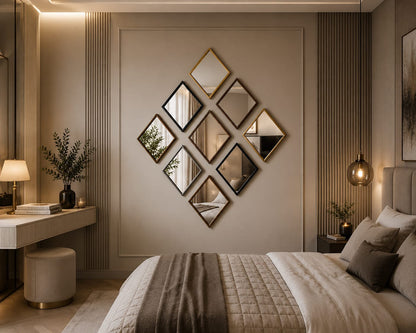 Premium Diamond Mirror Wall Art
