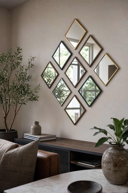 Premium Diamond Mirror Wall Art