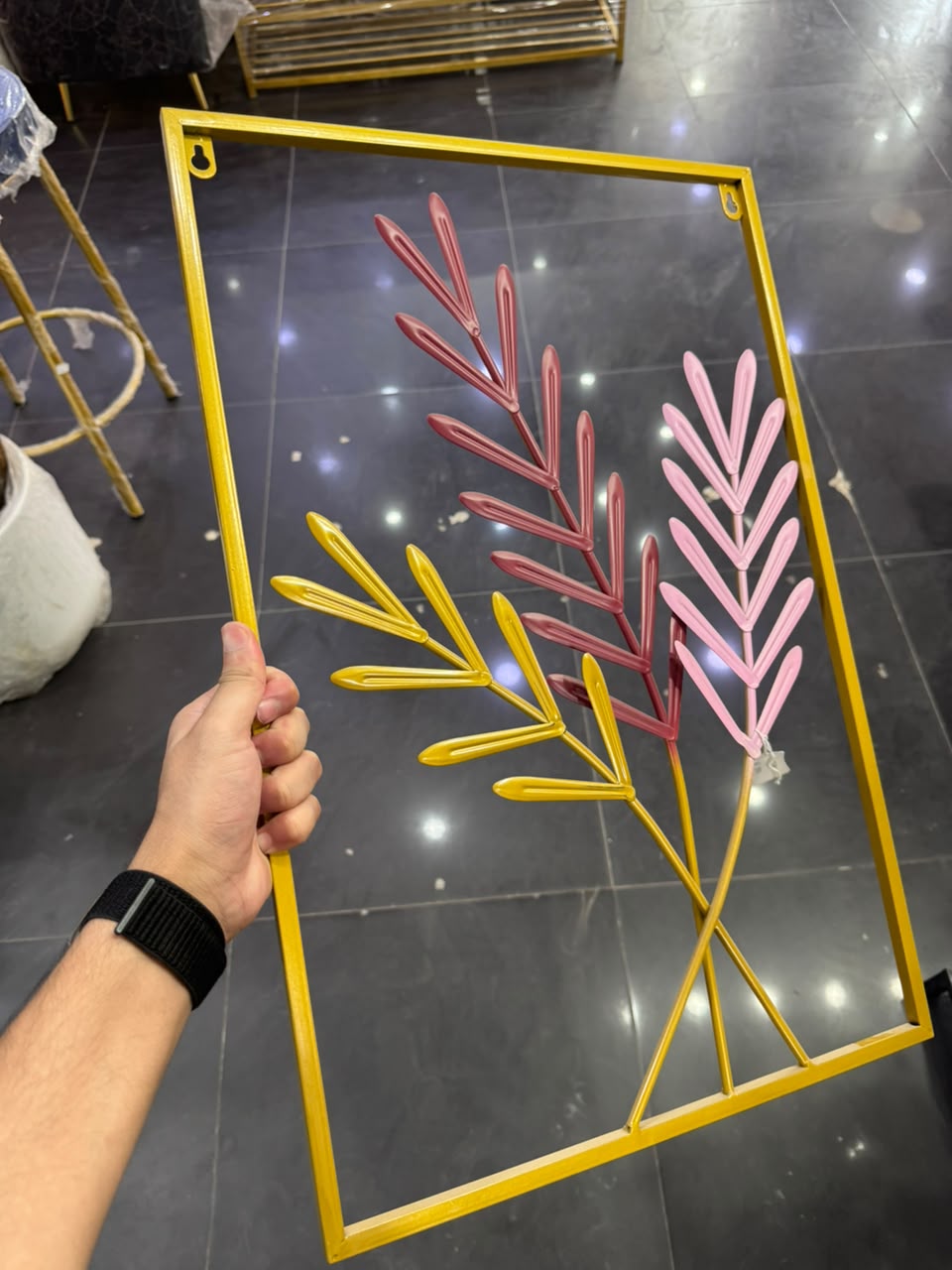 Blush Botanica 3D Metal Wall Art