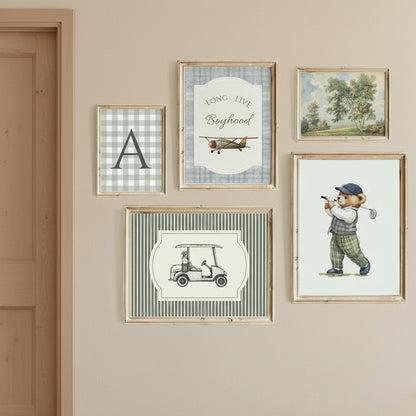 Vintage Kids Wall art l Set of 5 frames