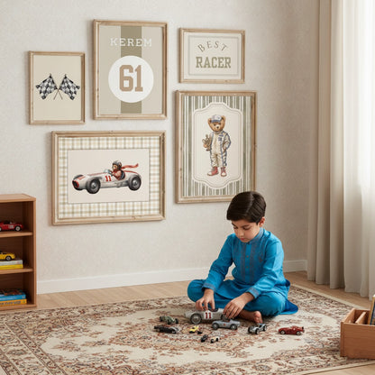 Vintage Kids Wall art l Set of 5 frames