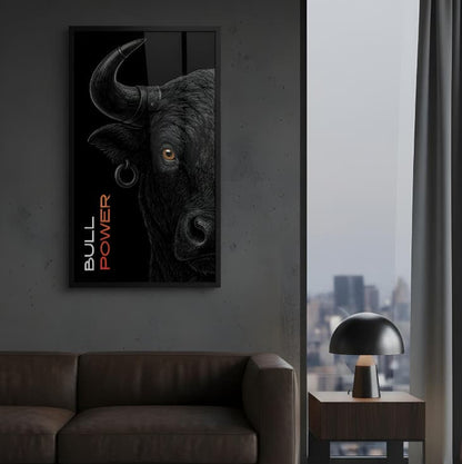 The Power Bull Gaze canvas