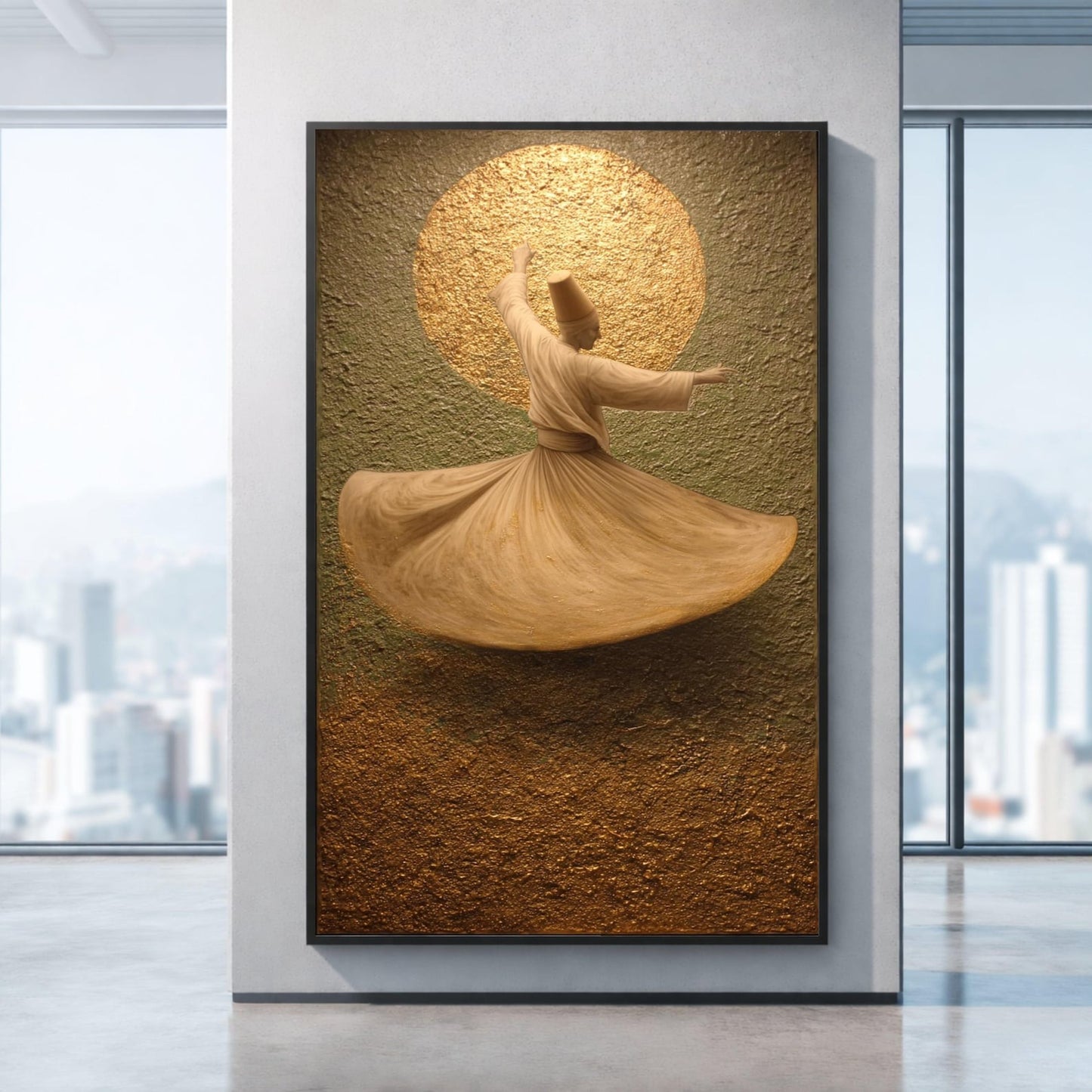 3d texture Sufi Spiritual Art Wall Decor