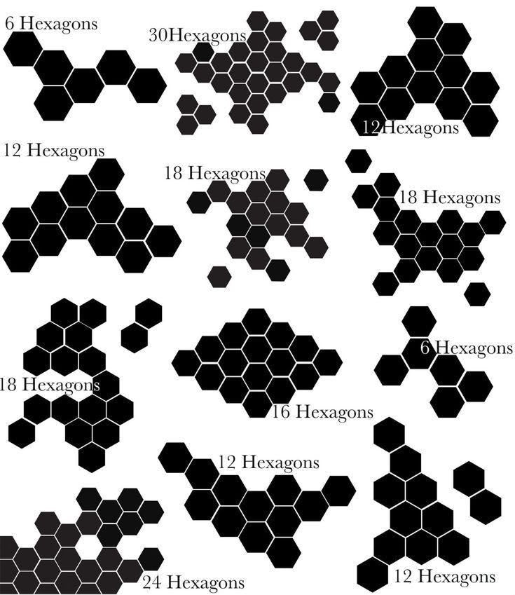 HEXA Mirror Wall Art