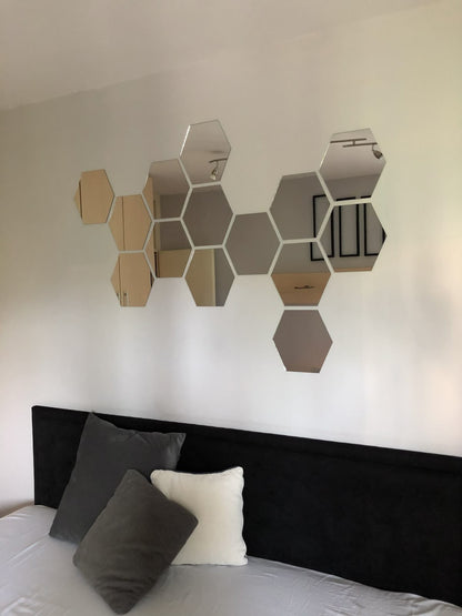 HEXA Mirror Wall Art