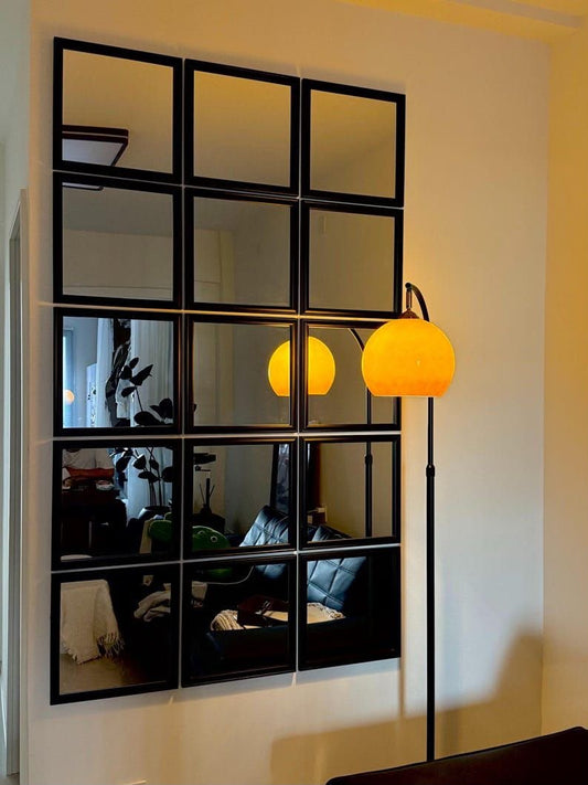 Grid Mirror Wall Hanging