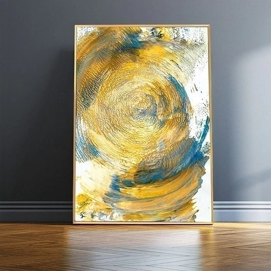 Golden Abstract Painting