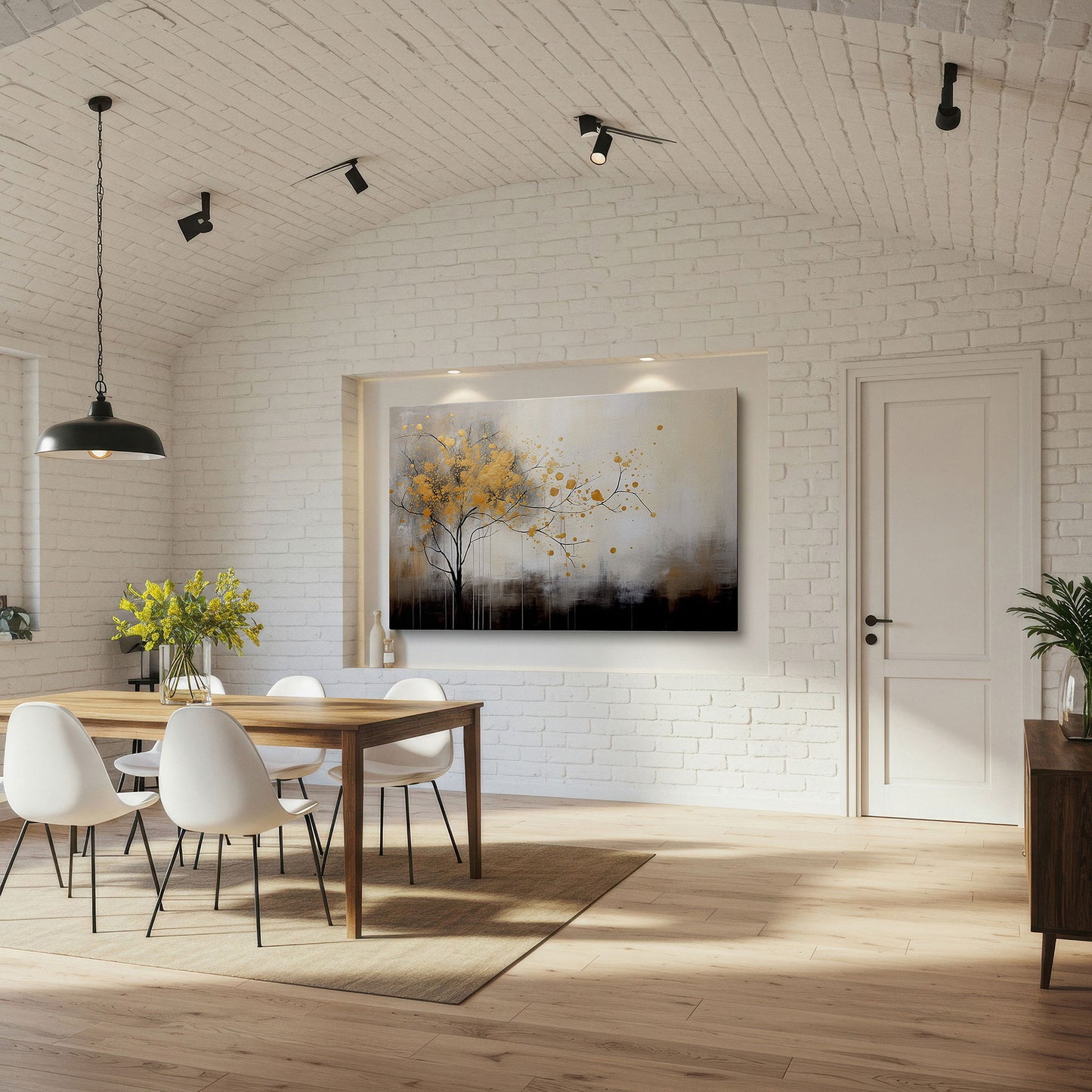 Elegant Tree Canvas Art for Office & Living Room