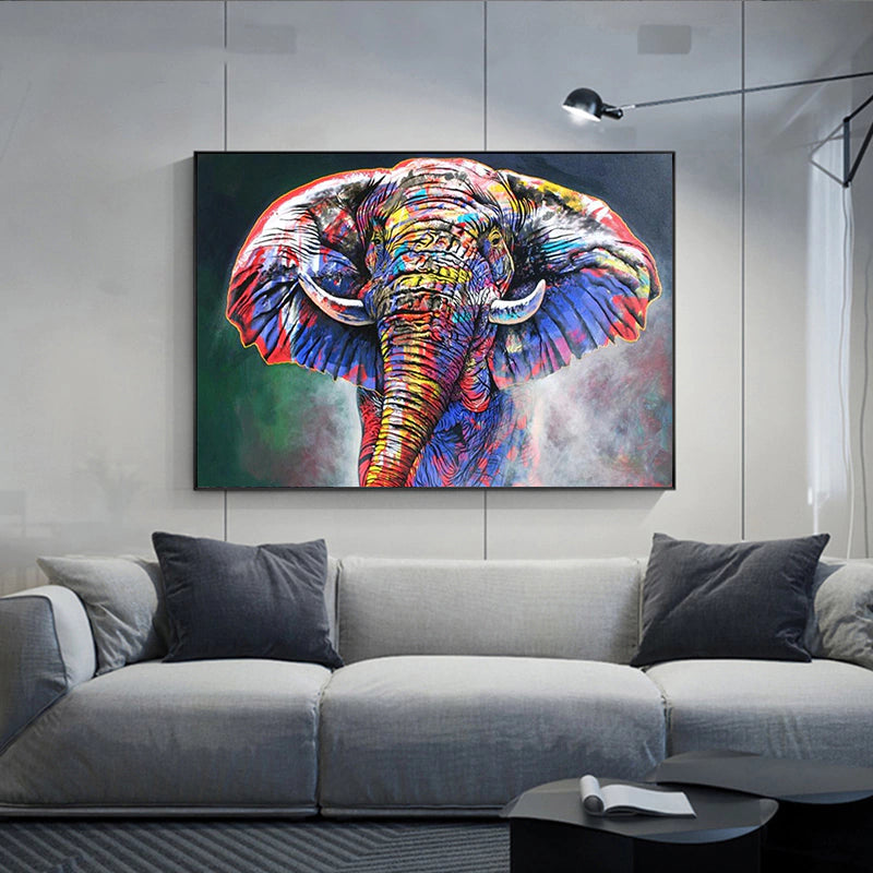 Colorful Elephant Painting
