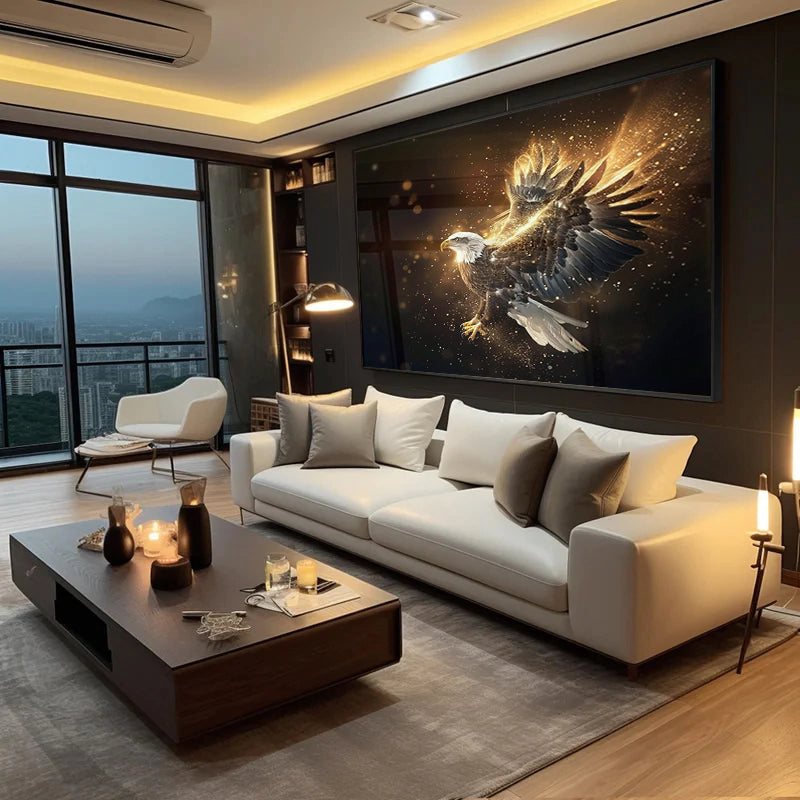 Luxury Shiny Flying Eagle Frame