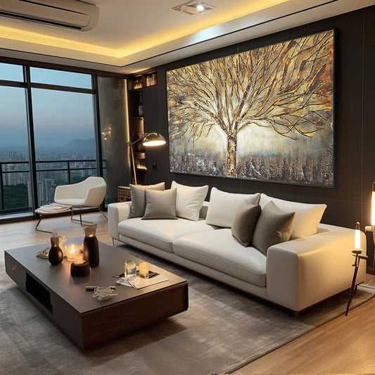 Golden Tree of Life Painting