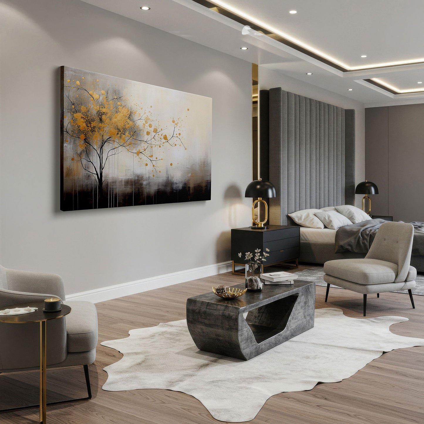 Elegant Tree Canvas Art for Office & Living Room