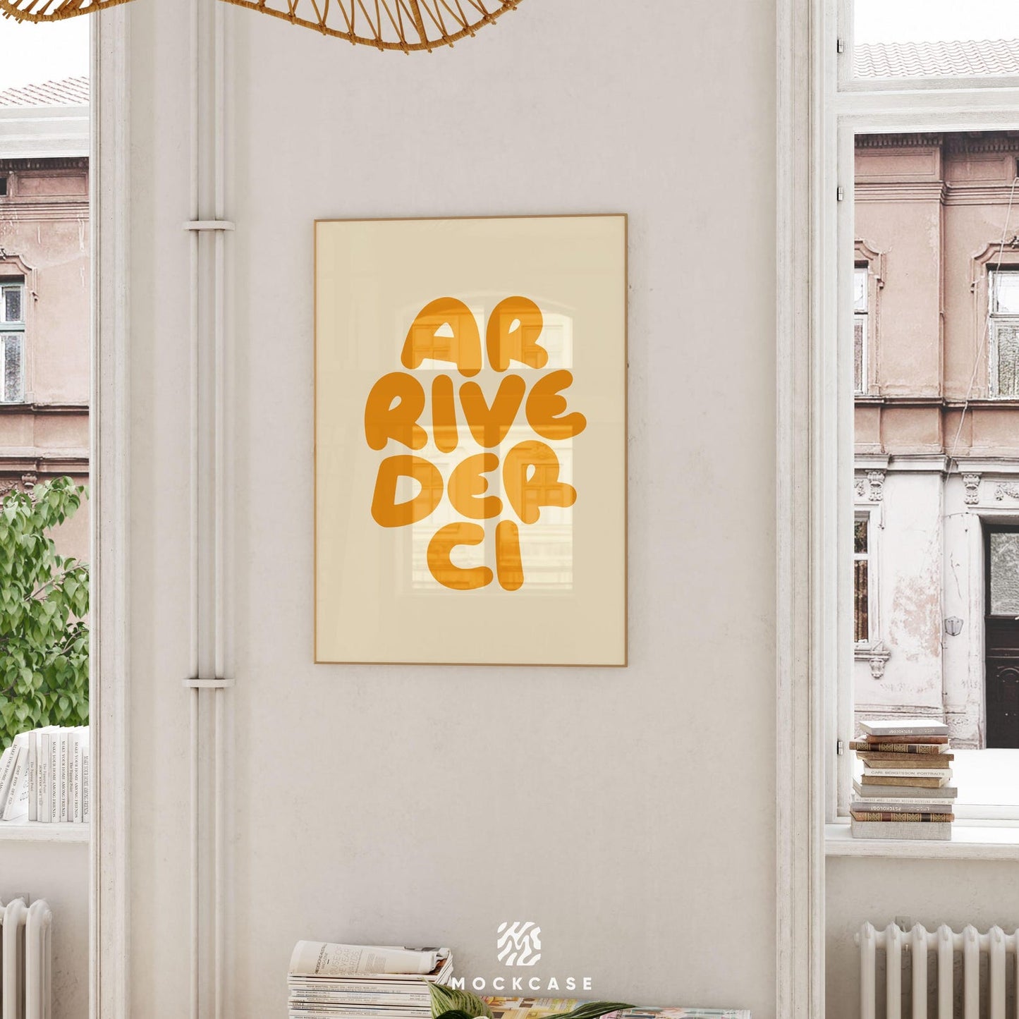 Retro Arrivederci Print: Bold Italian Typography