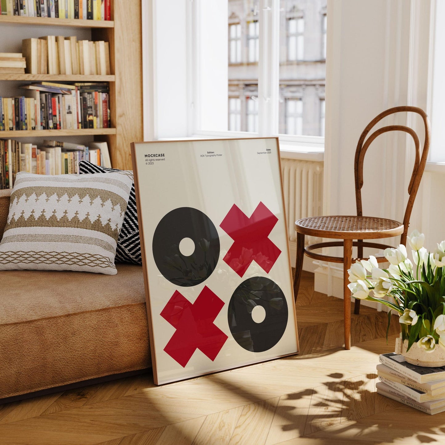 XOX Poster – Modern Geometric Typography Art