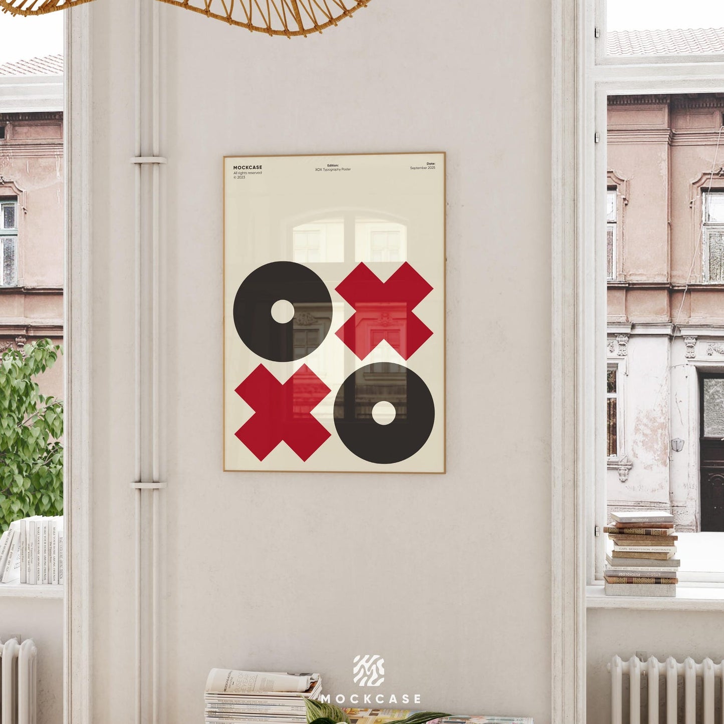 XOX Poster – Modern Geometric Typography Art